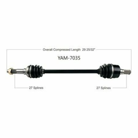 WIDE OPEN OE Replacement CV Axle for YAM REAR L/R YXZ1000R/SE/SS 16-17 YAM-7035
